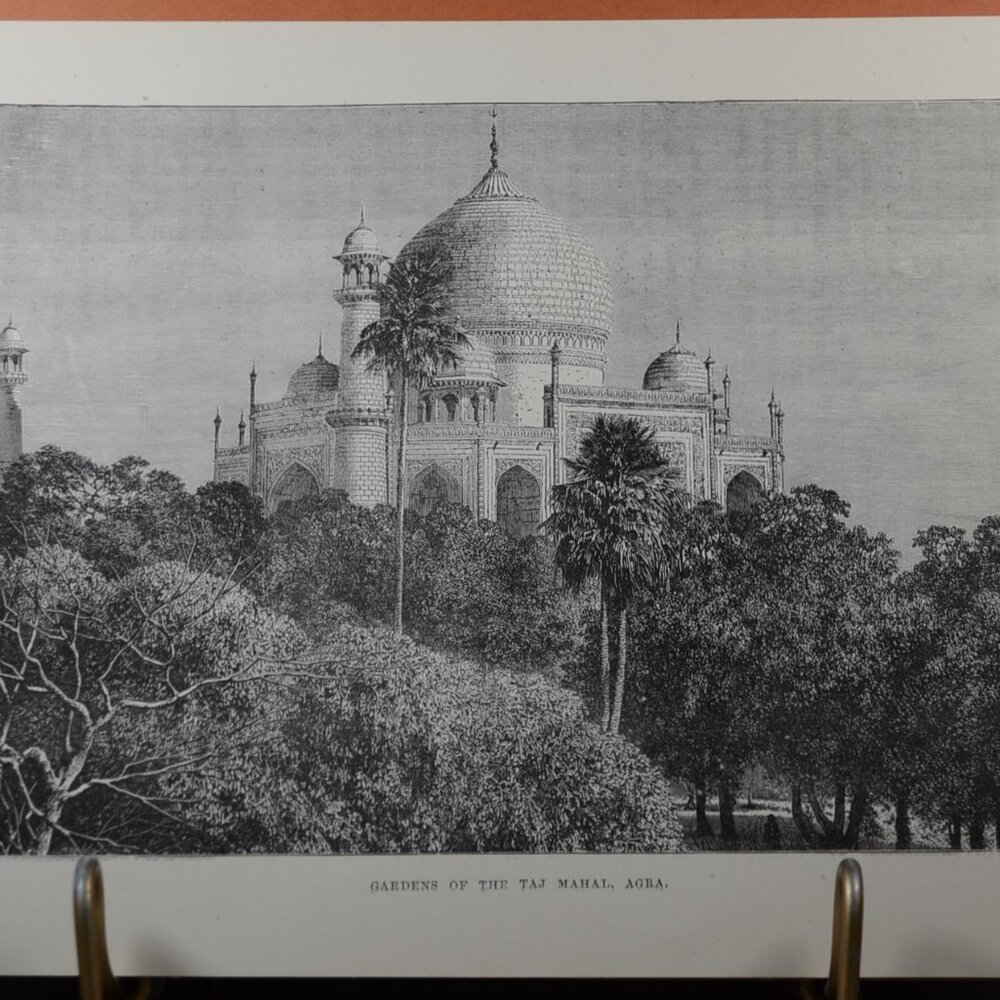 The Taj Mahal - Agra - Illustration - Cities of the World.